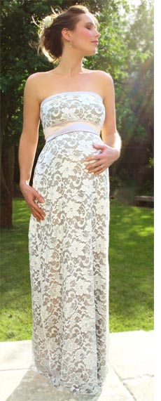 maternity wedding gown